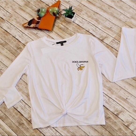 Papaya Tee “Dolce & Banana” long sleeve Medium - Picture 2 of 6